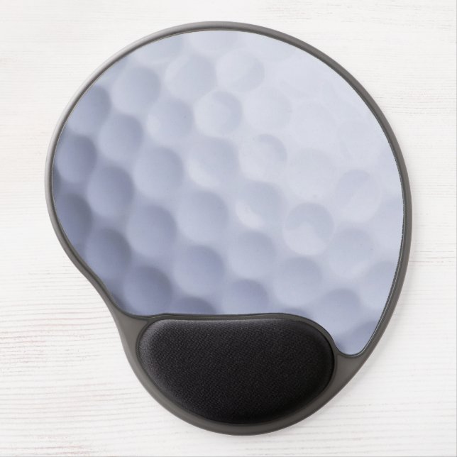 Golf Ball Background - Golfing Sports Template Gel Mouse Pad (Front)