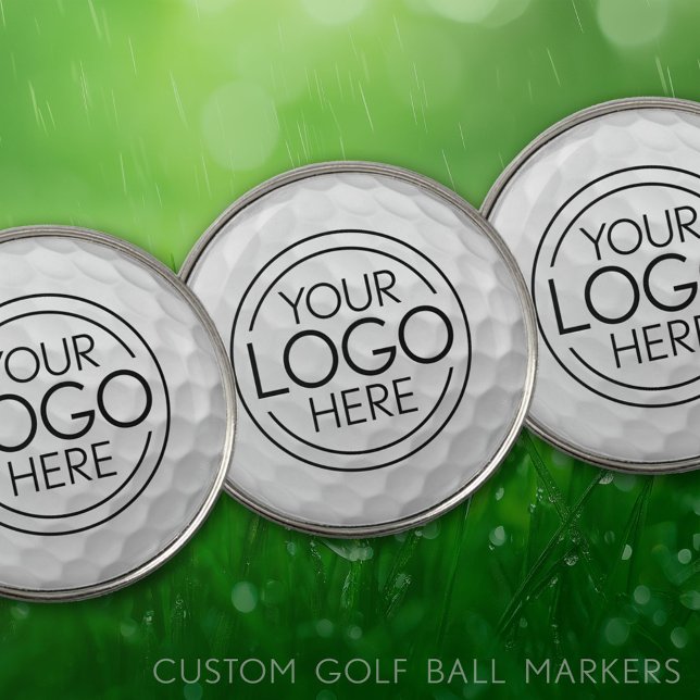Golf Ball Background with your Logo Marker (Custom Golf Ball Markers)