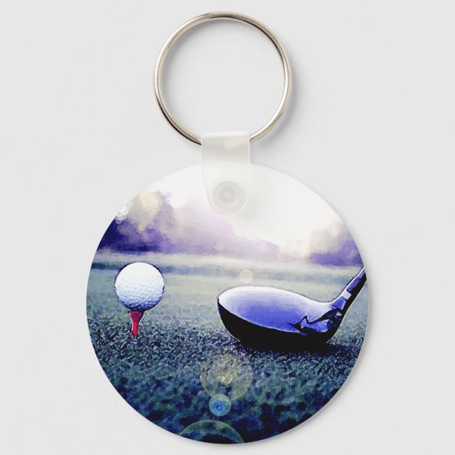 Golf Ball & Bat Keychain (Front)