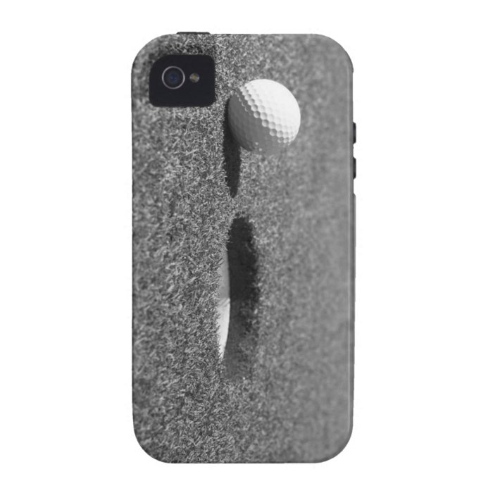 Golf Ball beside hole iPhone 4/4S Cases