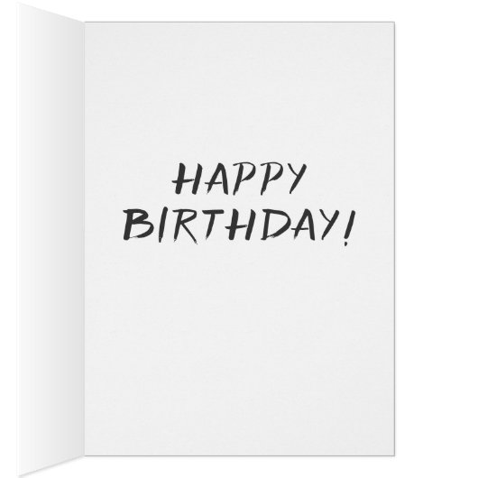 golf ball birthday card for golfer (Inside (Right))