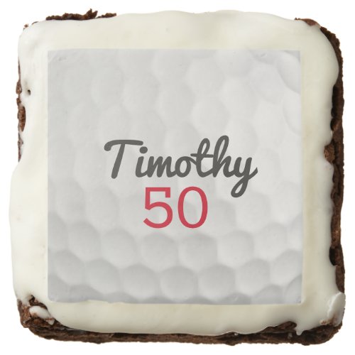 Golf Ball Birthday Party _ 50th or Other Year Brownie