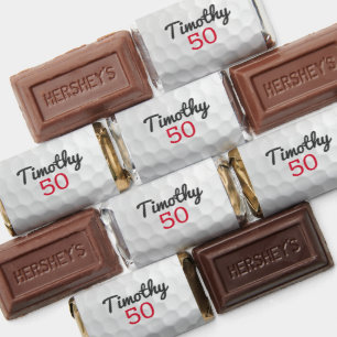 Golf Ball Birthday Party - 50th or Other Year Hershey's Miniatures