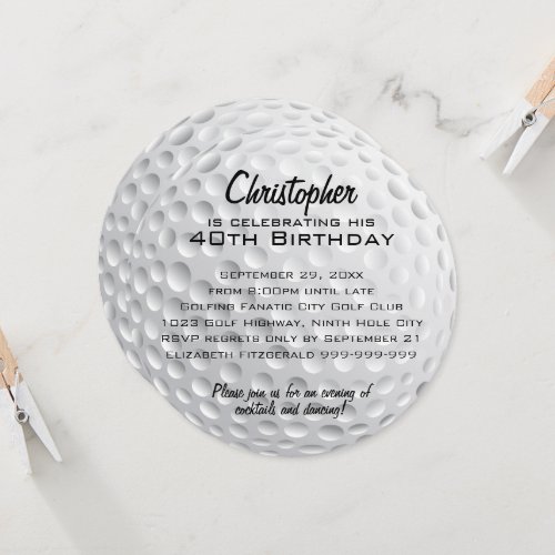 Golf Ball Birthday Party