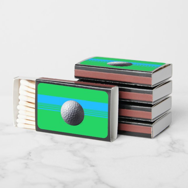 Golf Ball black matchboxes (Stacked)