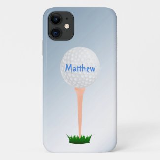 Golf Ball Blue iPhone 11 Case