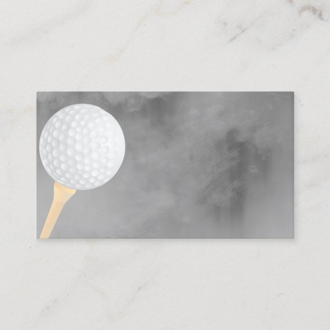 golf ball business card template double sided (Front)