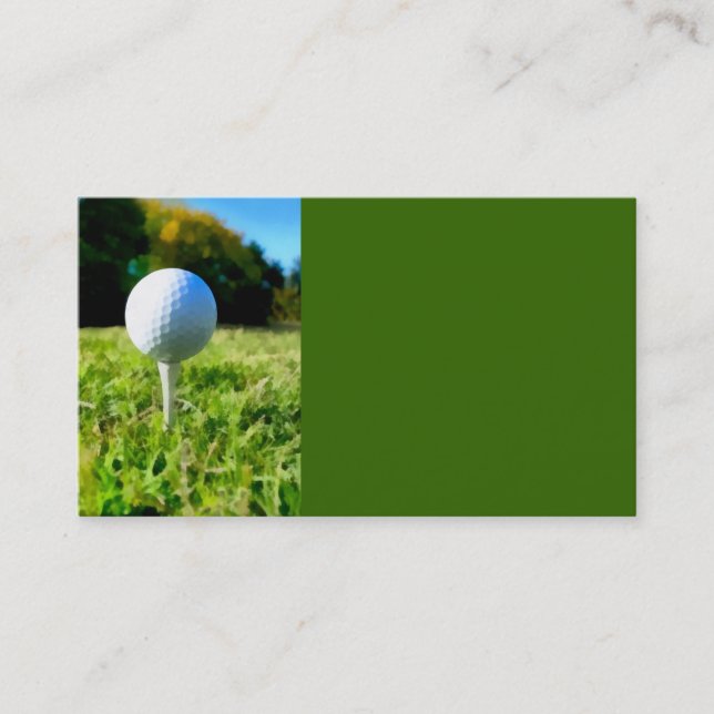 golf ball business card template original photo (Front)