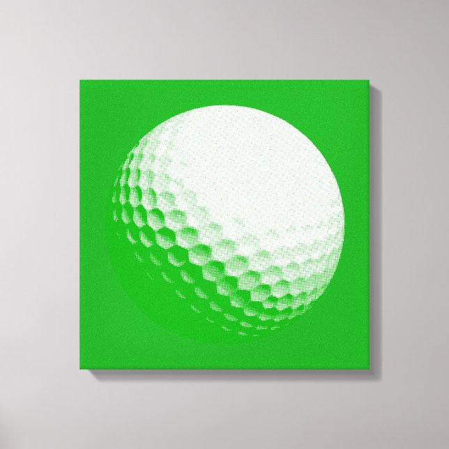 golf ball canvas print (Front)