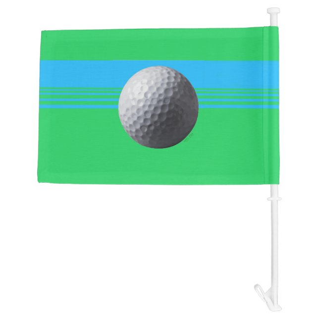 Golf Ball car and boat flag (Back)