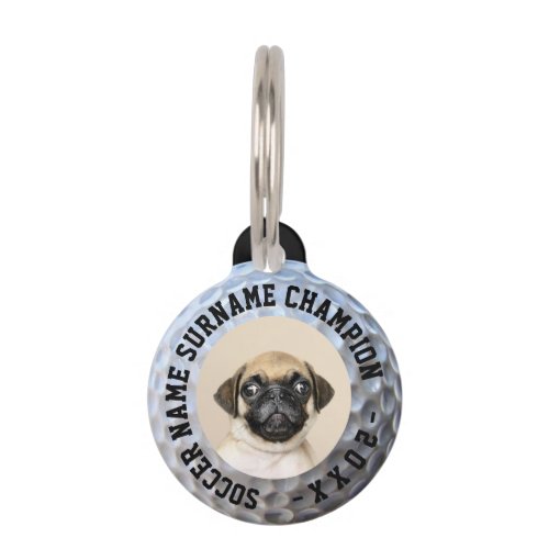 Golf Ball Champion Puppy Pet ID Tag