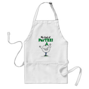Golf Ball Character ParTEE! Adult Apron