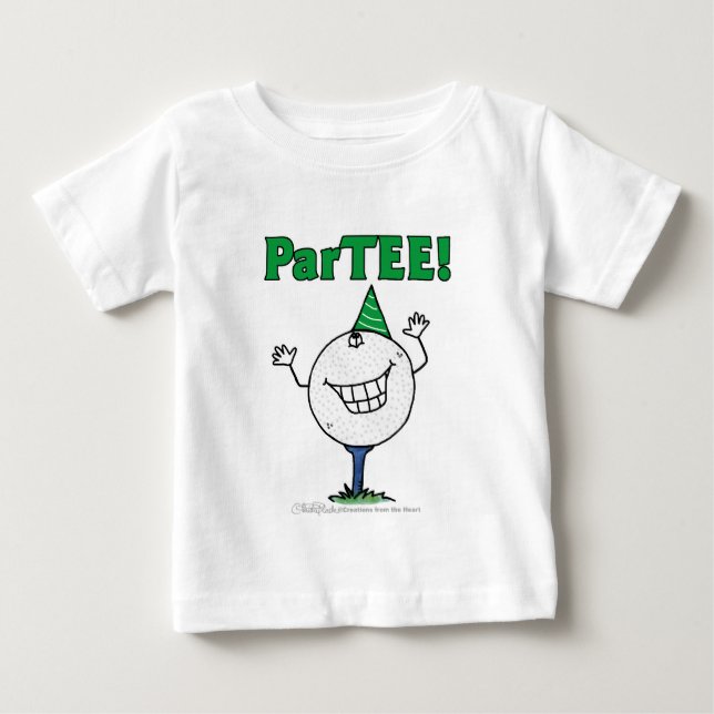 Golf Ball Character ParTEE! Baby T-Shirt (Front)