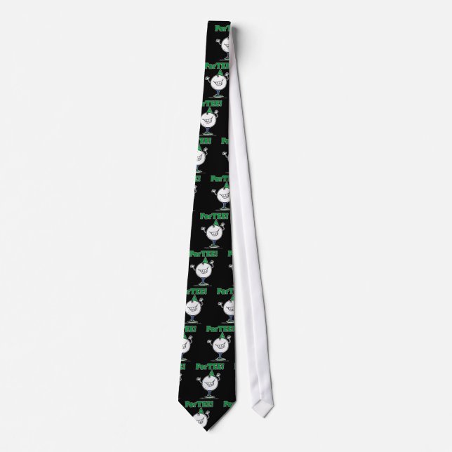 Golf Ball Character ParTEE! Neck Tie (Front)