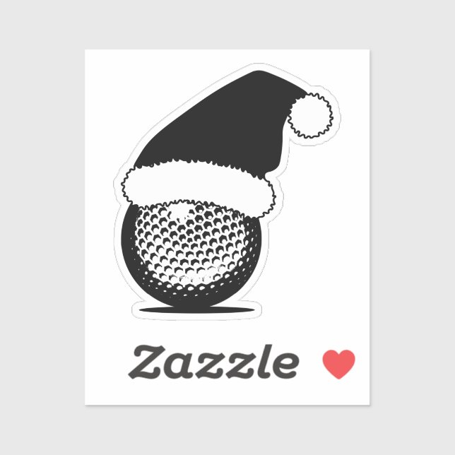 Golf Ball Christmas Sticker (Sheet)