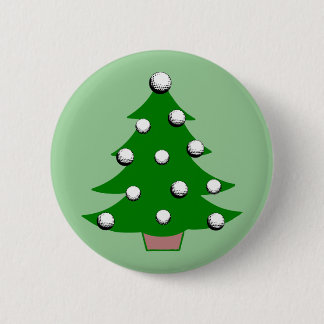 Golf Ball Christmas Tree Button