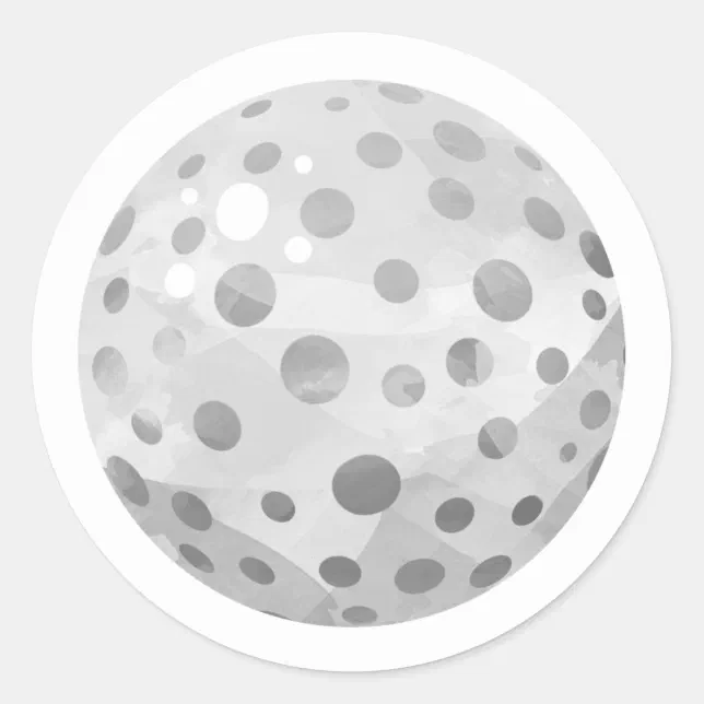 Golf Ball Classic Round Sticker | Zazzle