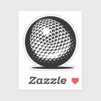 Golf Ball Close-up Sports Sticker