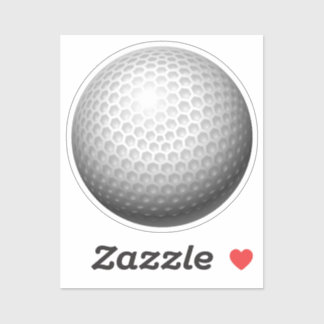 Golf Ball Close-up Sports Sticker
