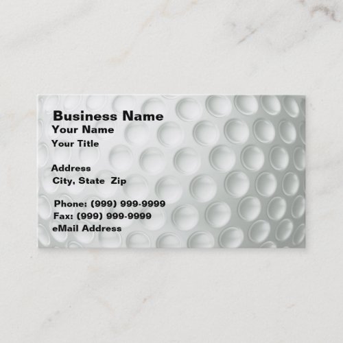 Golf Ball (Closeup) Business Cards