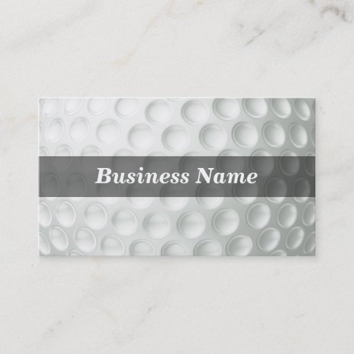 Customizable Golf Ball (Closeup) Business Card Template