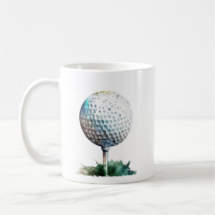 golf ball coffee mug