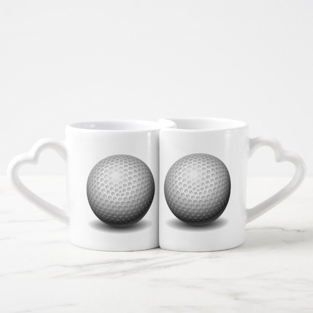 Golf Ball Coffee Mug Set (Front Nesting)