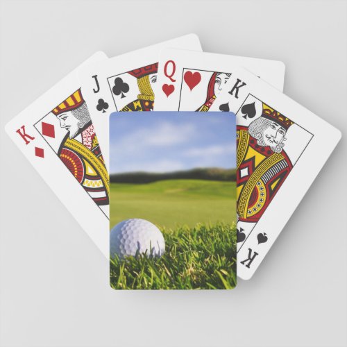 Golf Ball Course Playing Cards