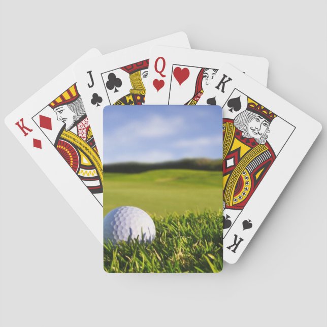 Golf Ball Course Poker Cards (Back)
