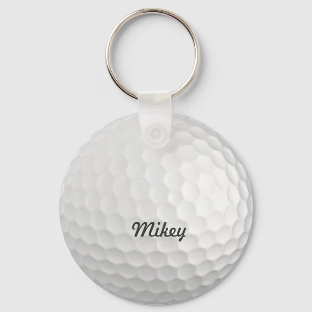 Golf Ball Customizable Keychain (Front)