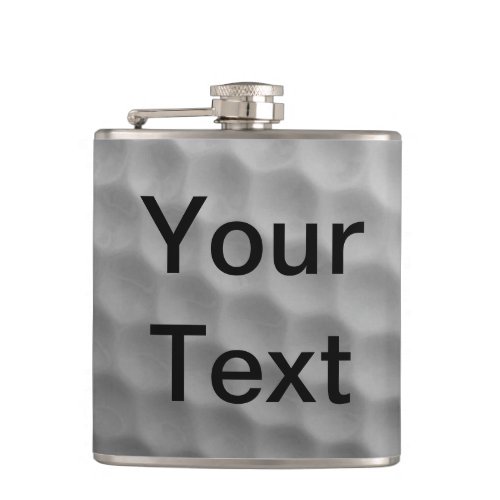 Golf Ball Customize Personalize Change Font Color Flask