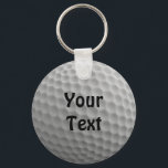 Golf Ball Customize Personalize Change Font Color Keychain<br><div class="desc">Golf Ball with dimples add your text (name, initials, funny saying, or date of hole in one). You can change the font color too! You can change the color to your favorite color or school colors. This makes a great gift for the golfer in your life.</div>