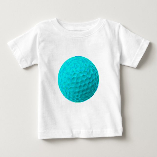 Golf Ball Cyan The MUSEUM Zazzle Gifts Baby T-Shirt (Front)
