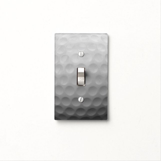 Golf Ball Decor Theme Light Switch Cover (In Situ)