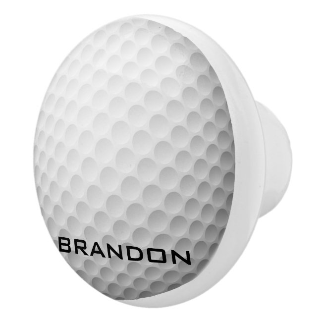 Golf Ball Design Ceramic Pull or Knob