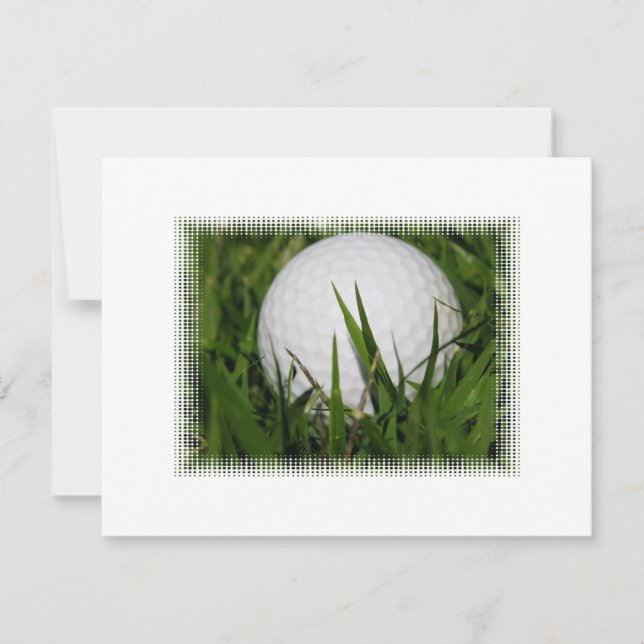 Golf Ball Design Invitation (Front)