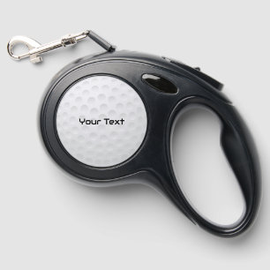 Golf Ball Design Retractable Dog Leash