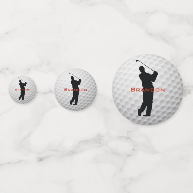 Golf Ball Design Table Confetti