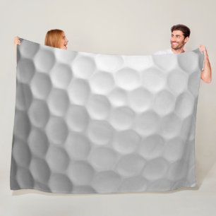Golf Ball Dimples Pattern Texture Fleece Blanket