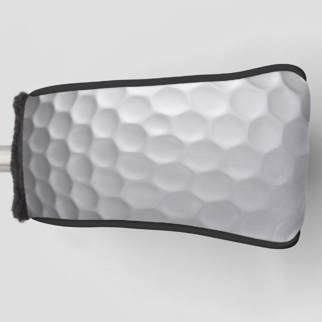 Golf Ball Dimples Pattern Texture Golf Head Cover (Front)