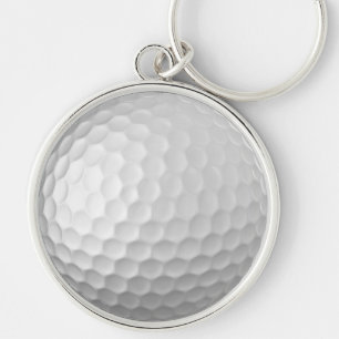 Golf Ball Dimples Pattern Texture Keychain