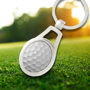 Golf Ball Dimples Pattern Texture Keychain