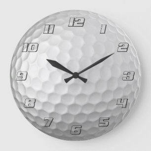 Golf Ball Dimples Pattern Texture Large Clock
