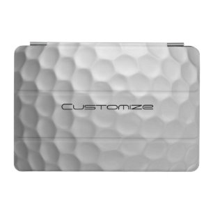 Golf Ball Dimples pattern with Personalized Text iPad Mini Cover