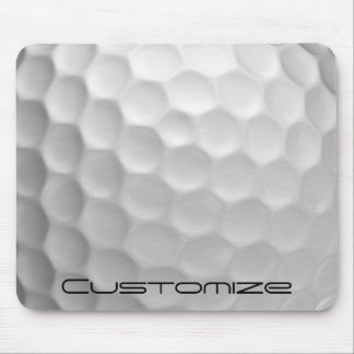 Golf Ball Dimples pattern with Personalized Text Mouse Pad