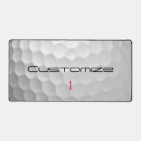 Golf Ball Dimples Personalized Text and Number