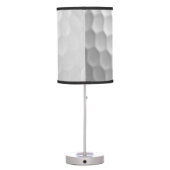 Golf Ball Dimples Personalized Text and Number Table Lamp (Back)