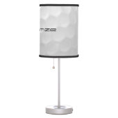 Golf Ball Dimples Personalized Text and Number Table Lamp (Right)