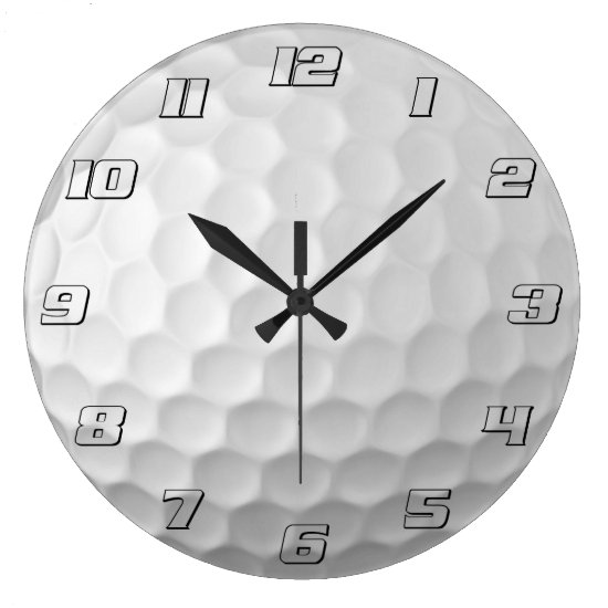 Golf Ball Dimples Texture Pattern 2 Large Clock