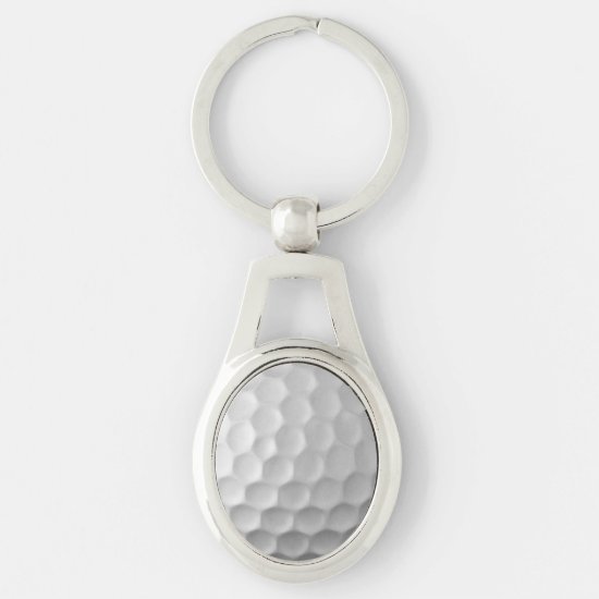 Golf Ball Dimples Texture Pattern Keychain